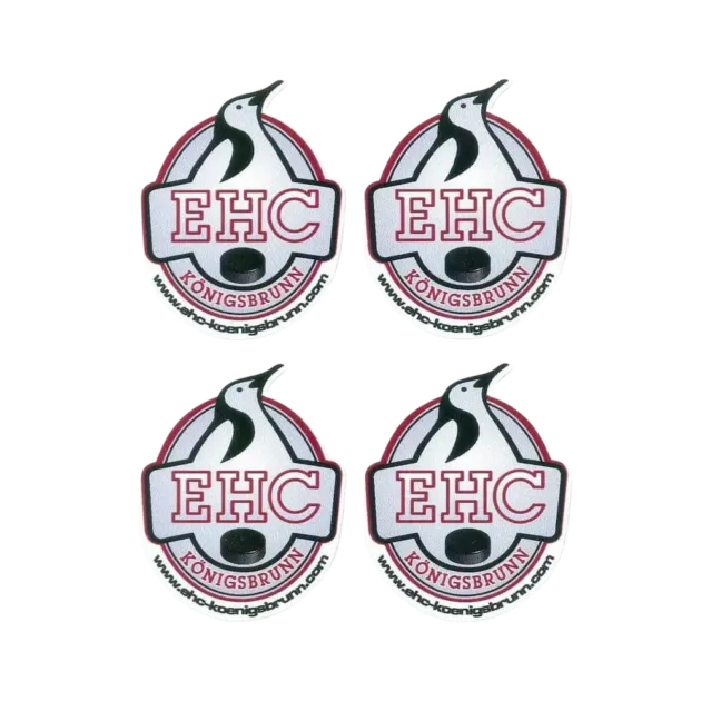 EHC Königsbrunn Aufkleber, 4 Stück, klein